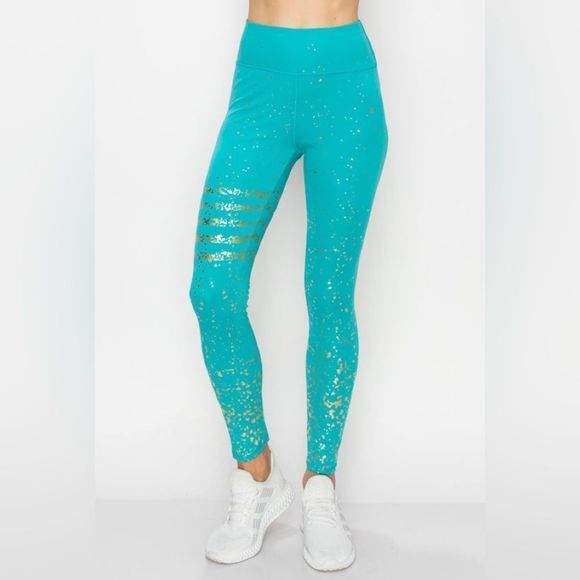 Metallic Detail Legging - Black and Gold Legging - Legging - Everyday Legging - Picture 4 of 5